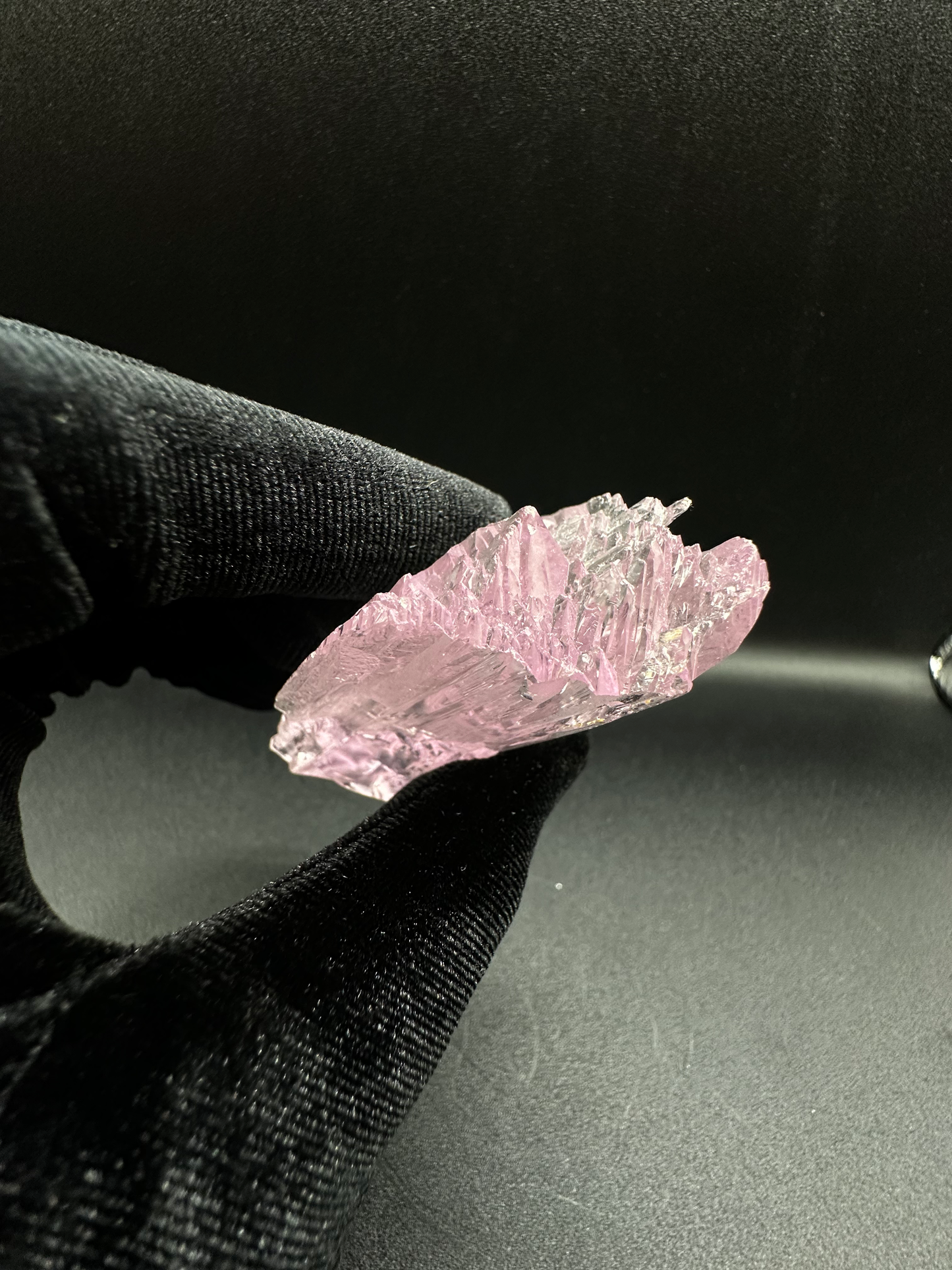 AAA+ Double-Terminated Gemmy Pink Kunzite Crystal — Edgy Multi-Point Raw Collector Specimen