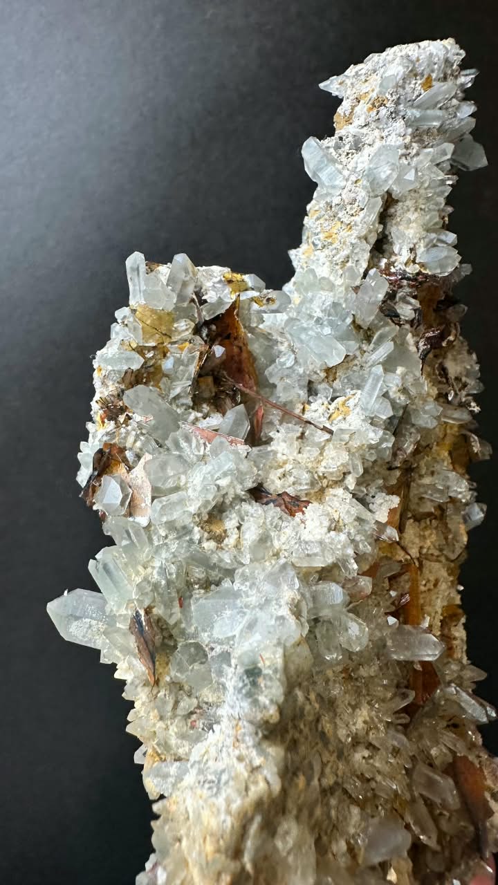 Brookite on Forest Quartz, Kharan, Balochistan, Pakistan - photo 6