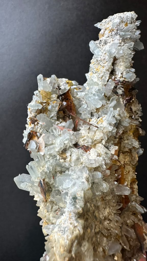 Brookite on Forest Quartz, Kharan, Balochistan, Pakistan - photo 13