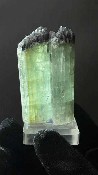 Bicolor Tourmaline Crystal Pair, Afghanistan - photo 1