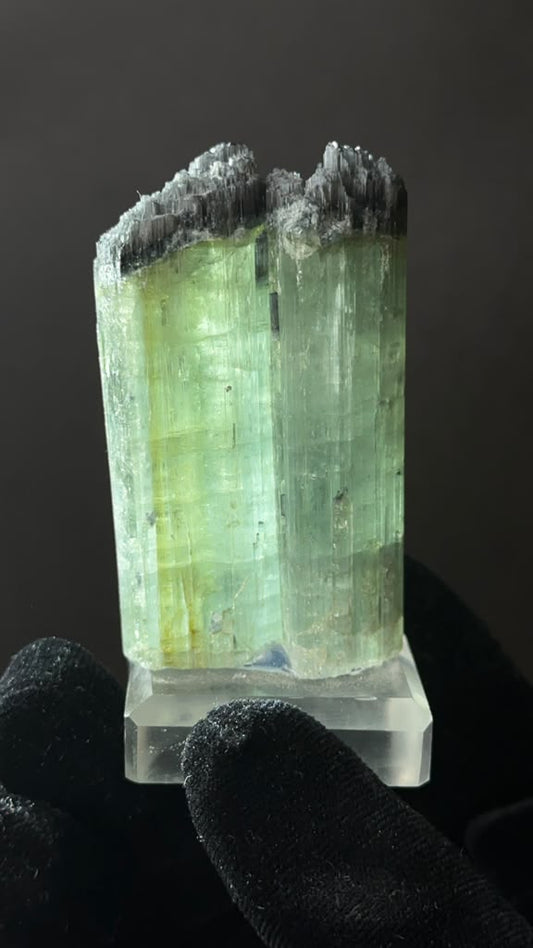 Bicolor Tourmaline Crystal Pair, Afghanistan - photo 1