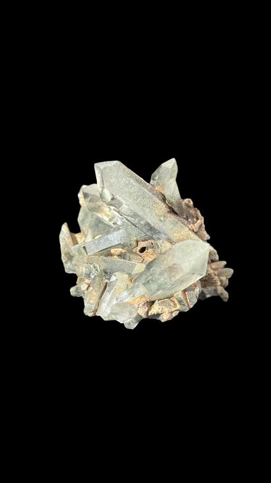 Forest Quartz Cluster, Green Chlorite Quartz Specimen