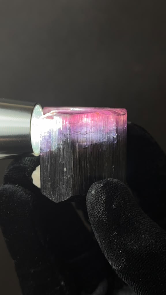 Multicolor Tourmaline Crystal, Heat Treated - photo 1