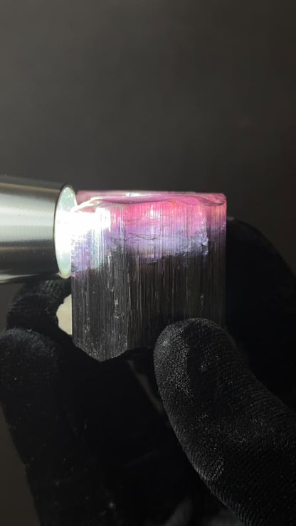 Multicolor Tourmaline Crystal, Heat Treated - photo 1