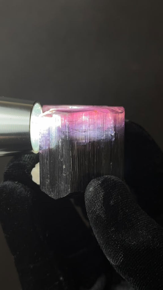 Multicolor Tourmaline Crystal, Heat Treated - photo 1