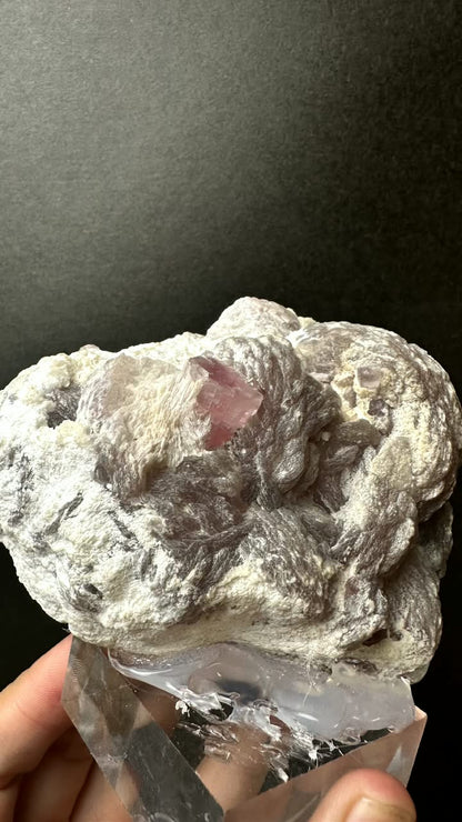 Pink Tourmaline on Lepidolite Matrix - photo 1