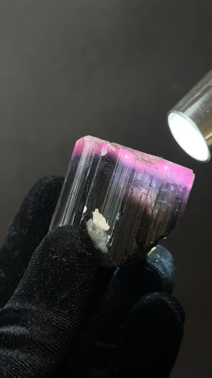 Multicolor Tourmaline Crystal, Heat Treated - photo 2