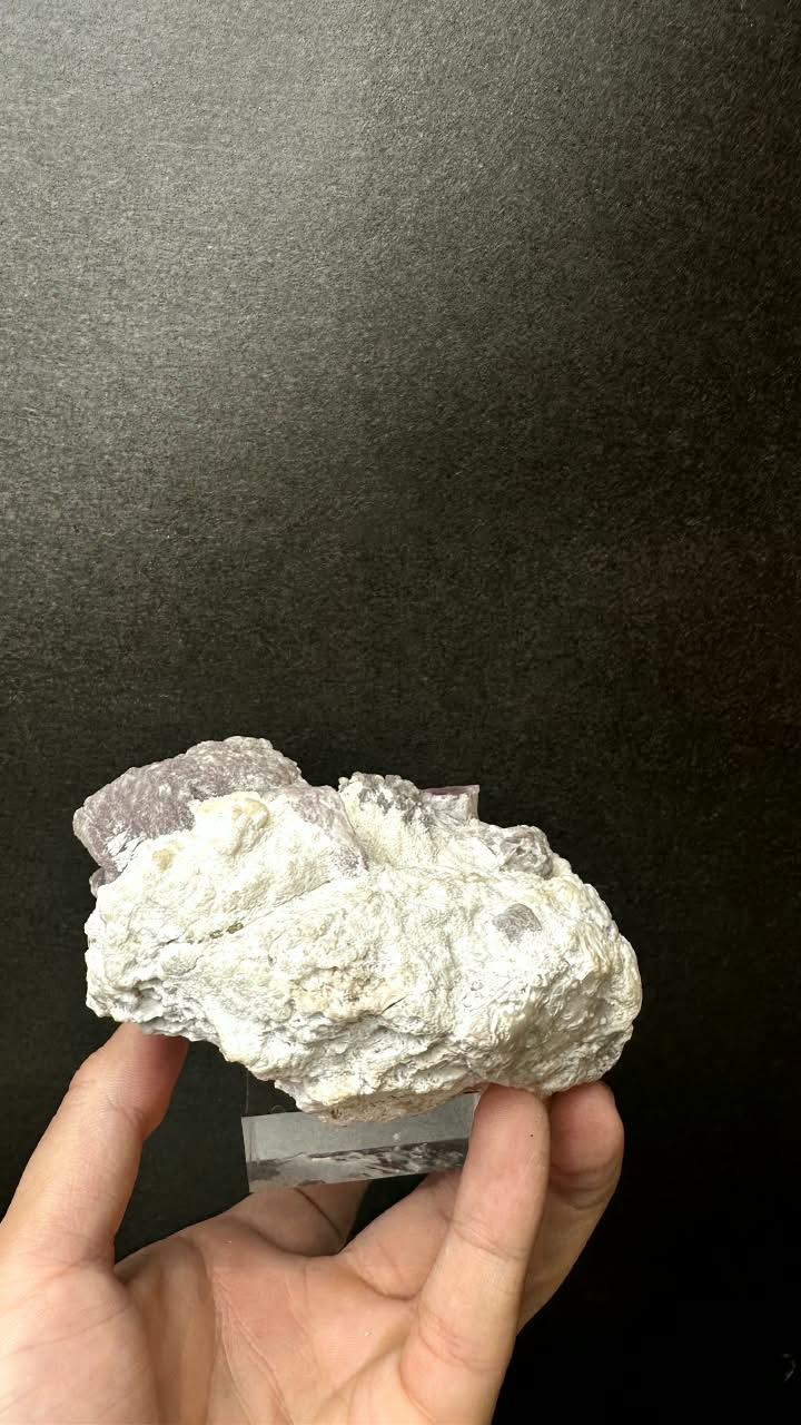 Pink Tourmaline on Lepidolite Matrix - photo 2