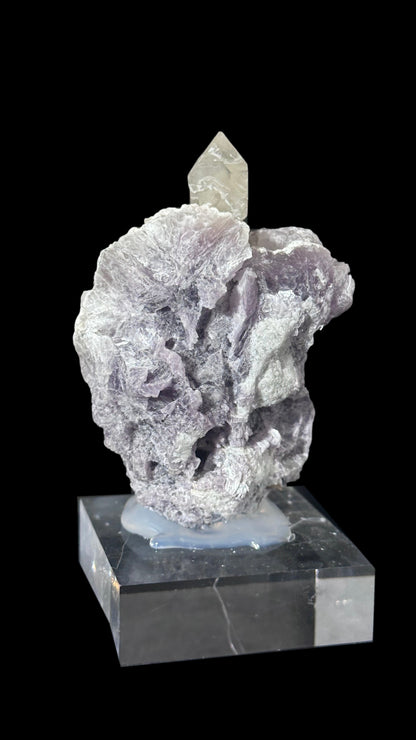 Pink Tourmaline on Lepidolite with Smoky Quartz – Afghanistan