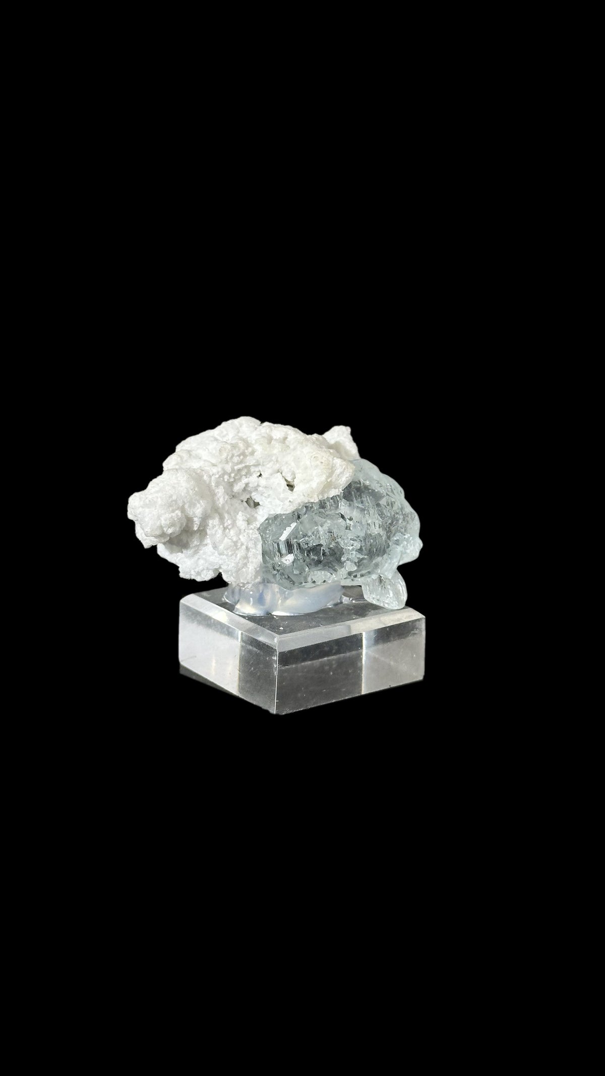 Terminated Aquamarine Crystal on Matrix, Pakistan, view 3