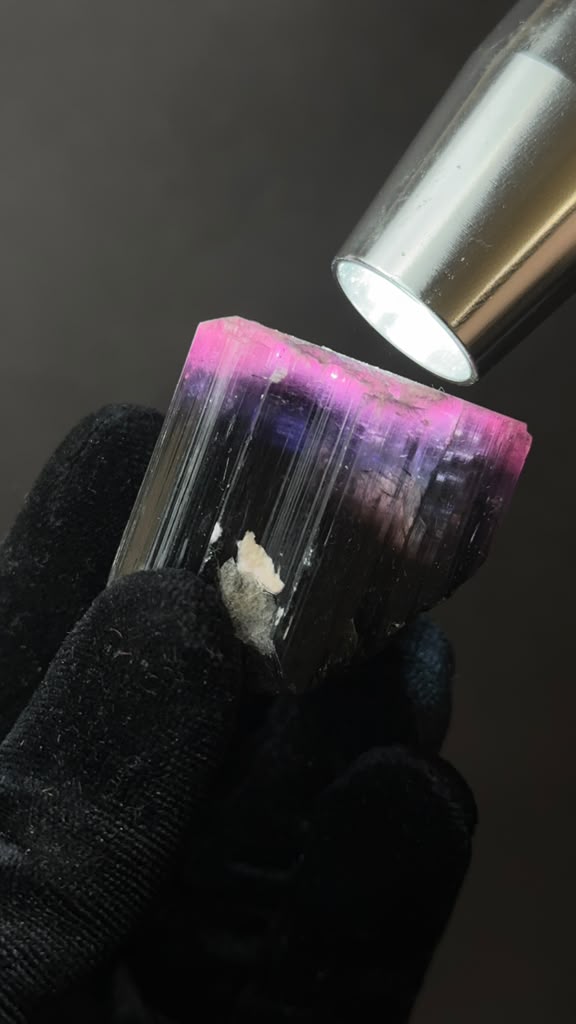 Multicolor Tourmaline Crystal, Heat Treated - photo 3