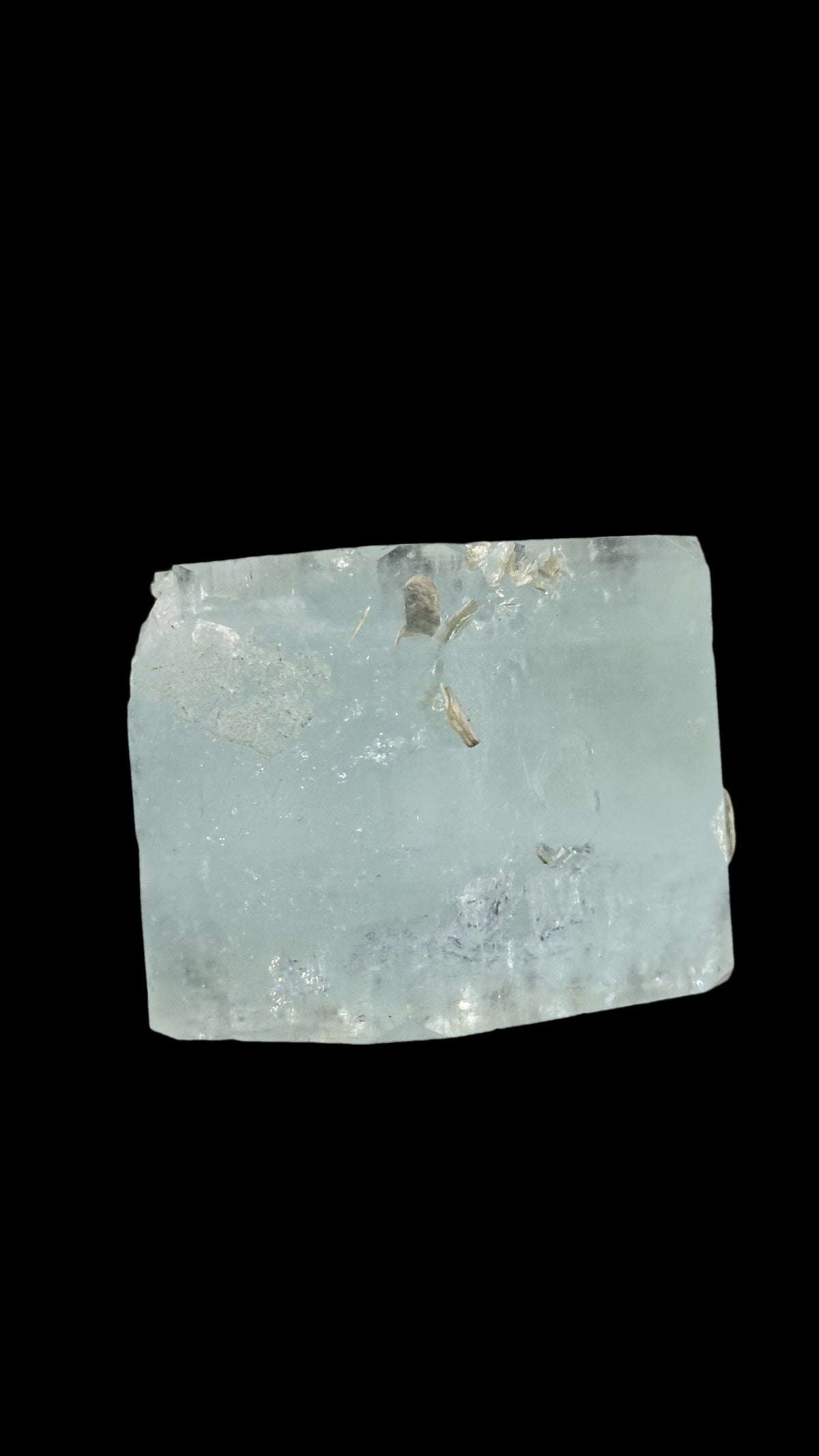 Raw Aquamarine Crystal, Fully Terminated Barrel, Pakistan, view 4