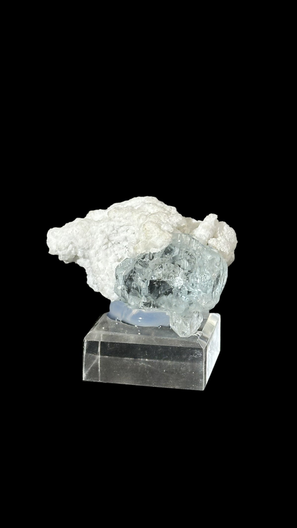 Terminated Aquamarine Crystal on Matrix, Pakistan, view 4