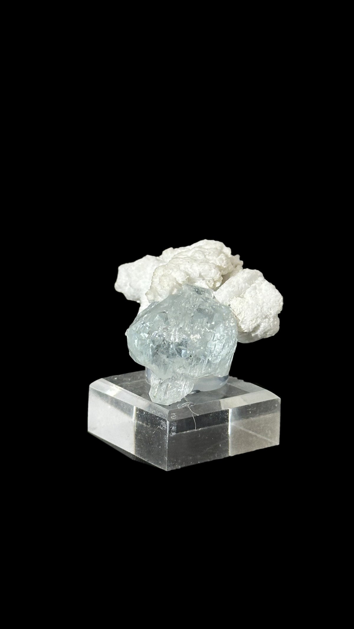 Terminated Aquamarine Crystal on Matrix, Pakistan, view 5