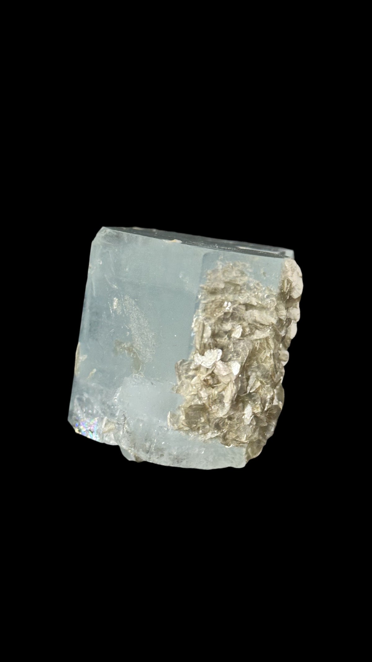 Raw Aquamarine Crystal, Fully Terminated Barrel, Pakistan, view 5