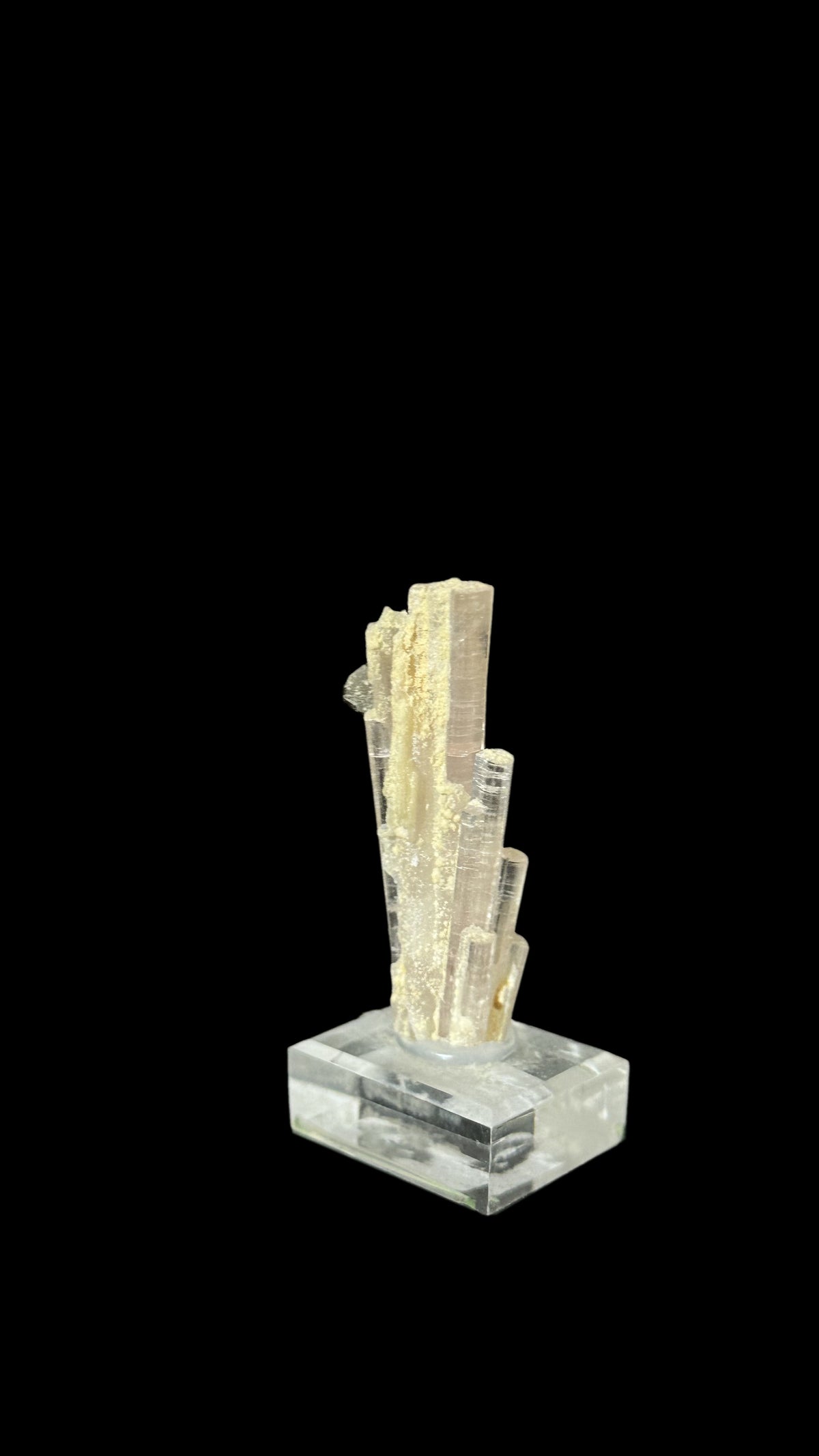Pink Tourmaline Cluster with Smoky Quartz Specimen, view 6