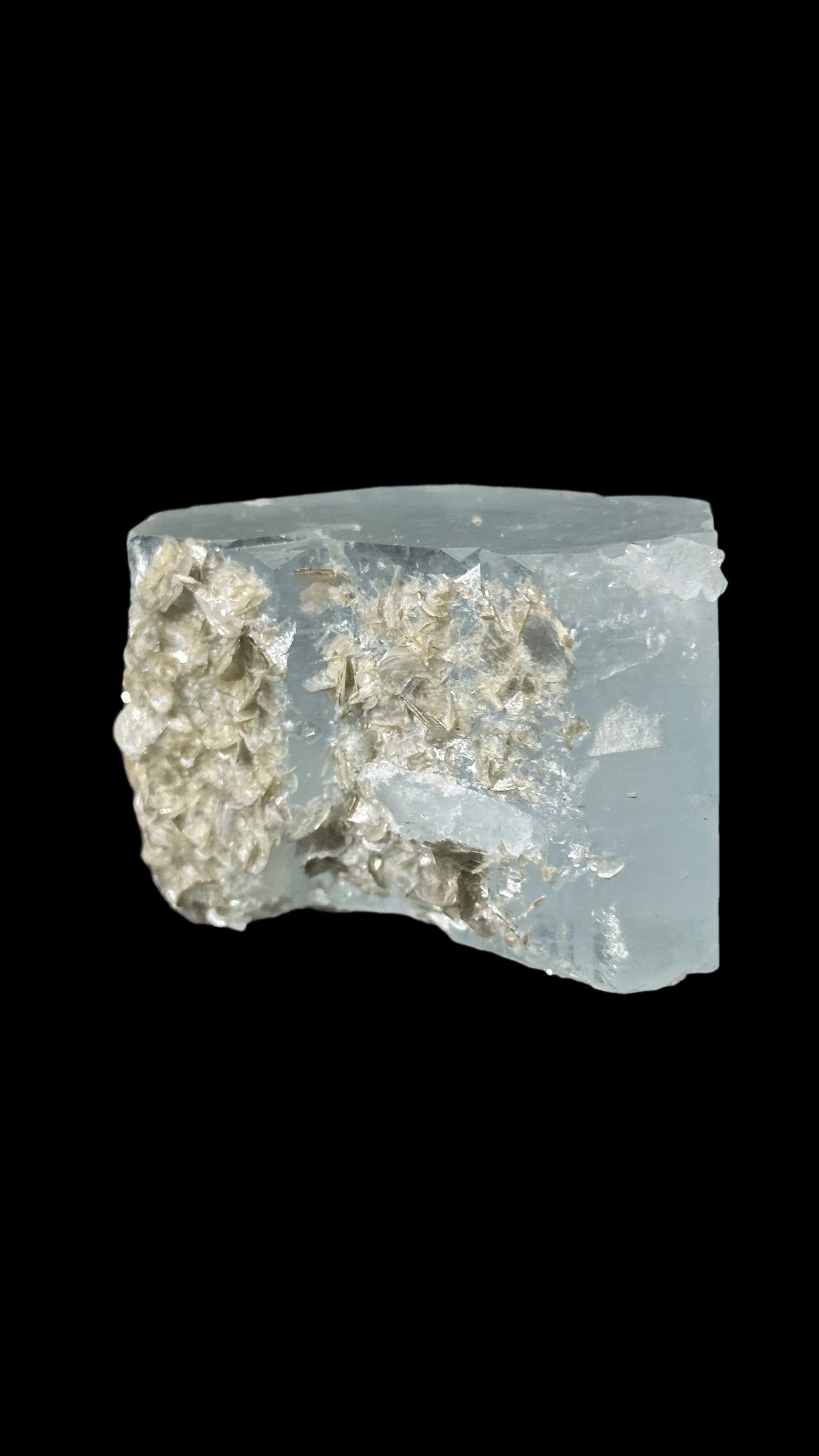 Raw Aquamarine Crystal, Fully Terminated Barrel, Pakistan, view 7