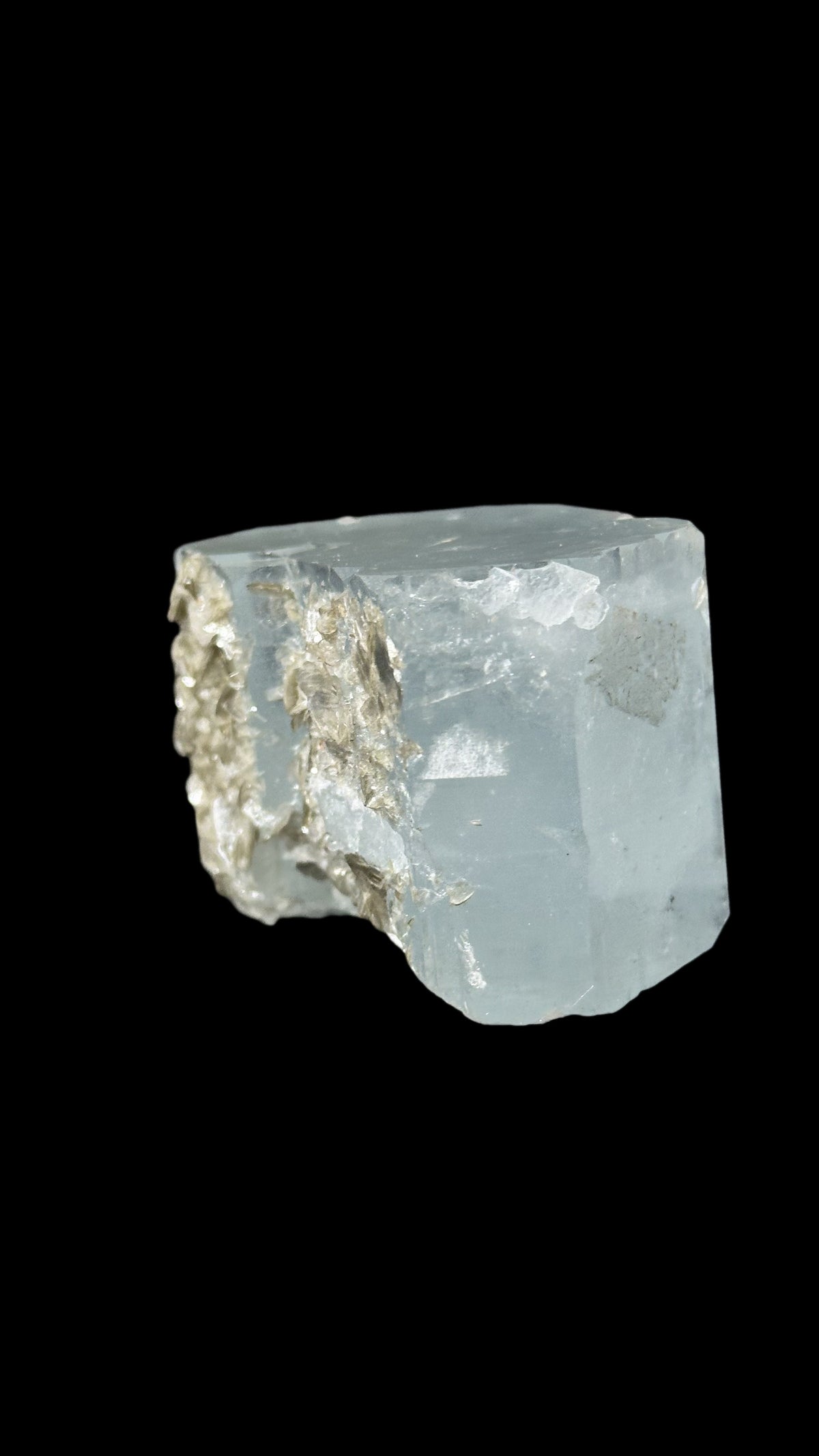 Raw Aquamarine Crystal, Fully Terminated Barrel, Pakistan, view 8