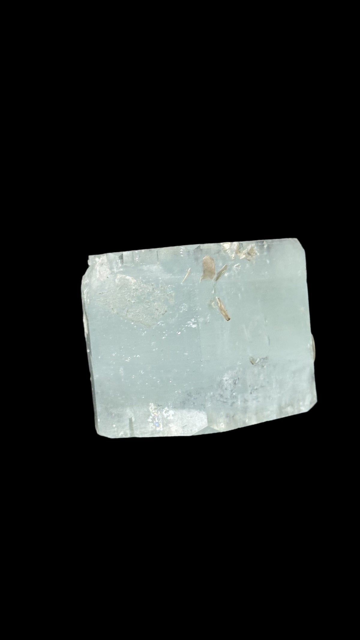 Raw Aquamarine Crystal, Fully Terminated Barrel, Pakistan, view 9
