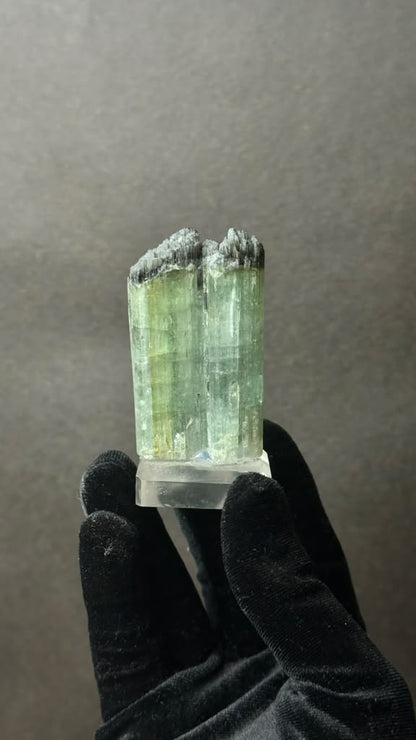Bicolor Tourmaline Crystal Pair, Afghanistan - photo 7