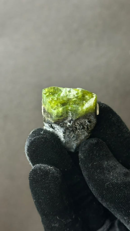 Green Tourmaline with Quartz, Heat Treated - photo 11