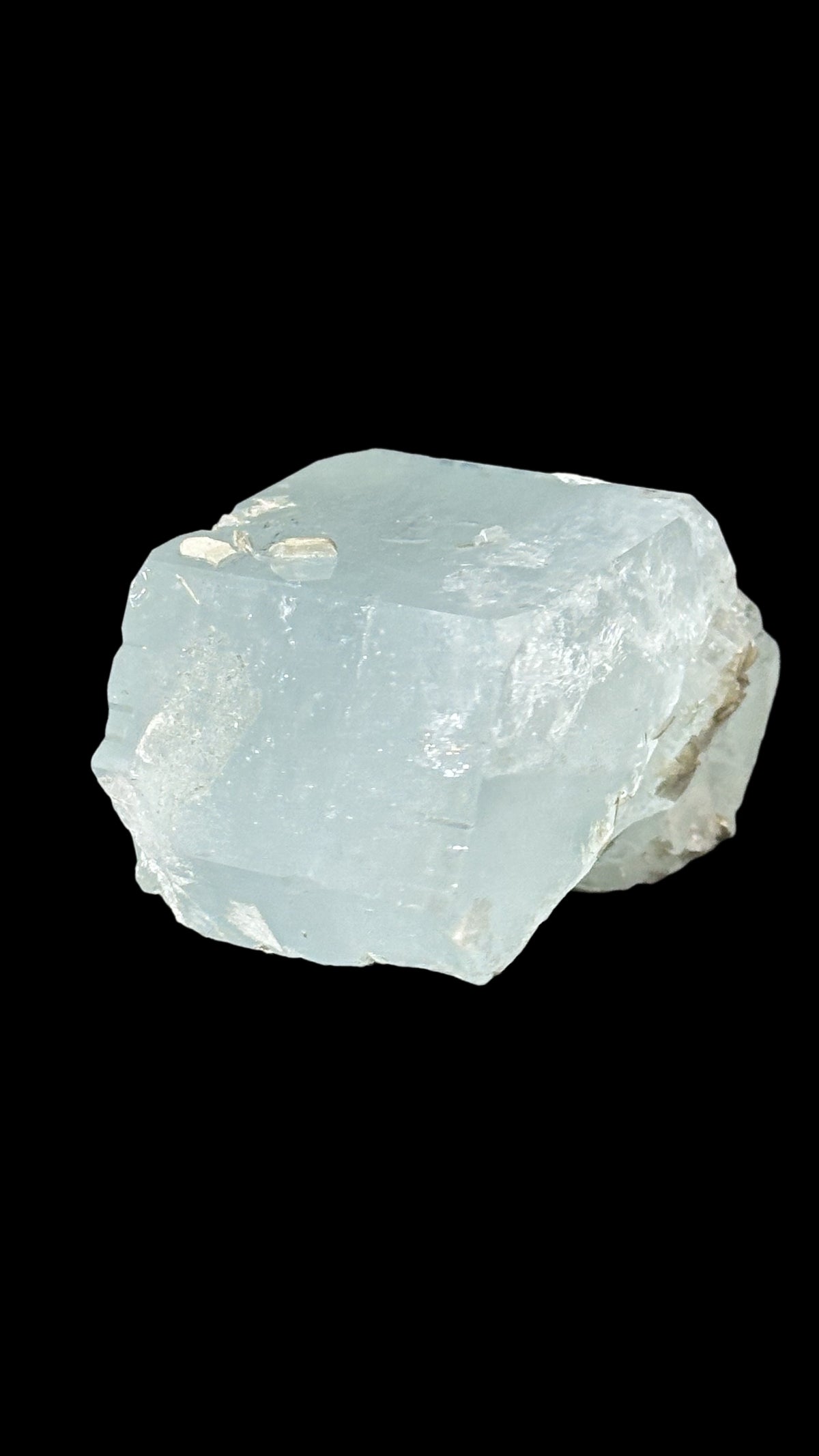 Raw Aquamarine Crystal, Fully Terminated Barrel, Pakistan, view 11