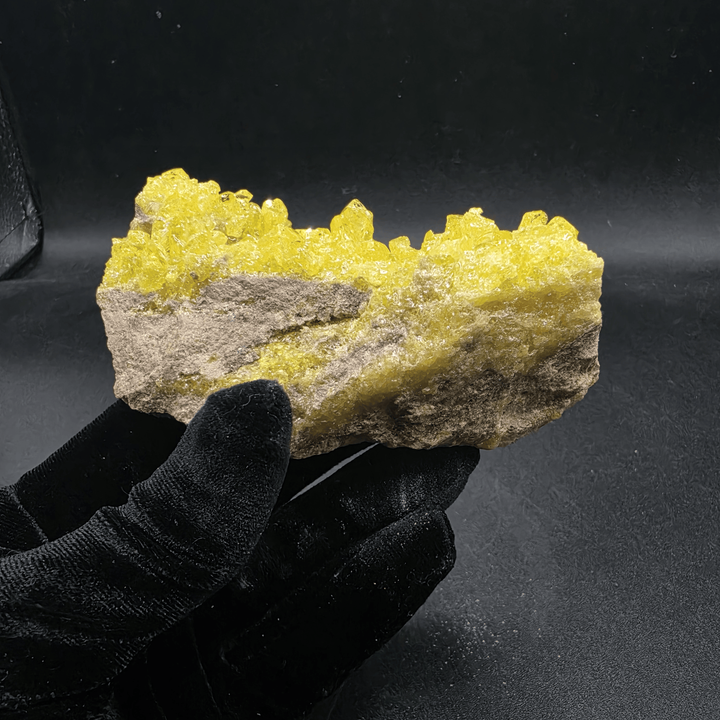 Native Sulfur Crystal Cluster — Peru