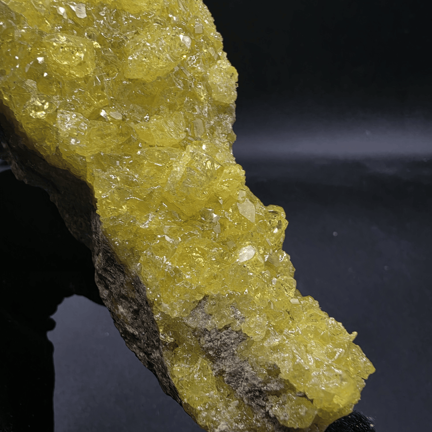 Native Sulfur Crystal Cluster — Peru