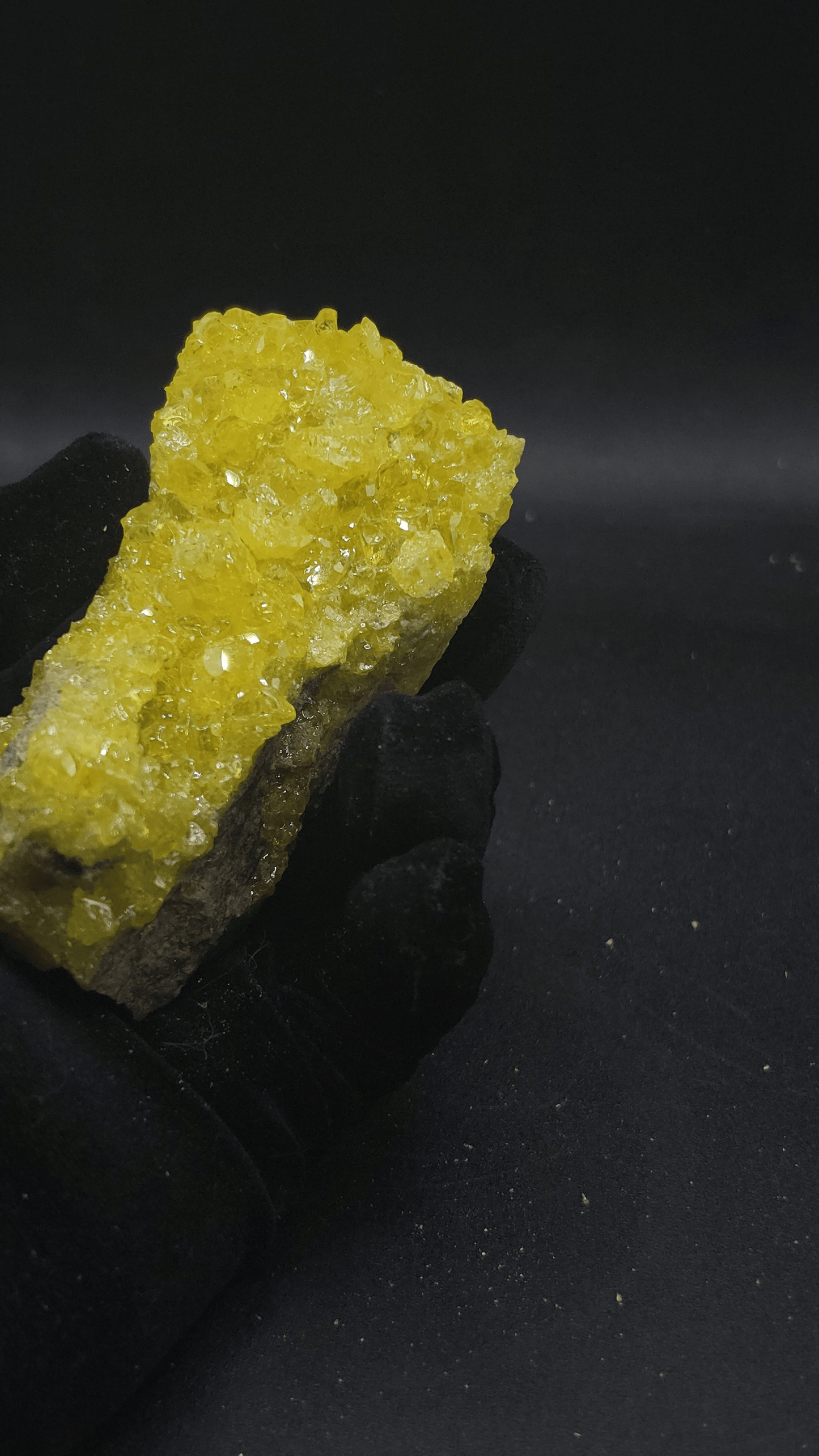 Native Sulfur Crystal Cluster — Peru