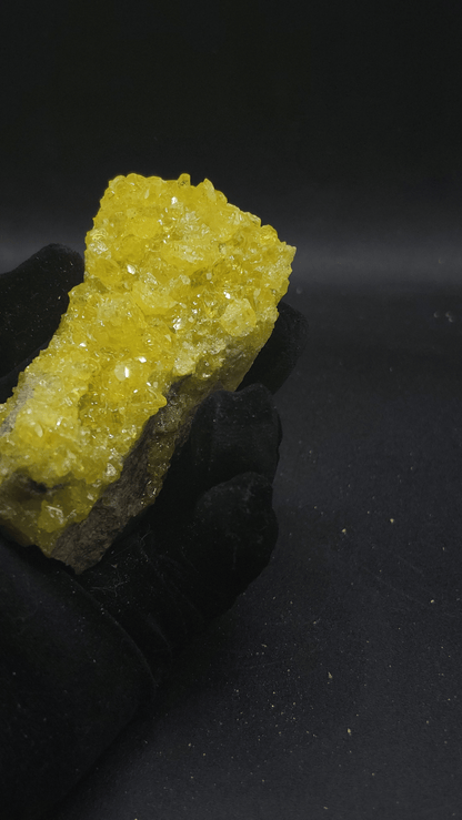 Native Sulfur Crystal Cluster — Peru