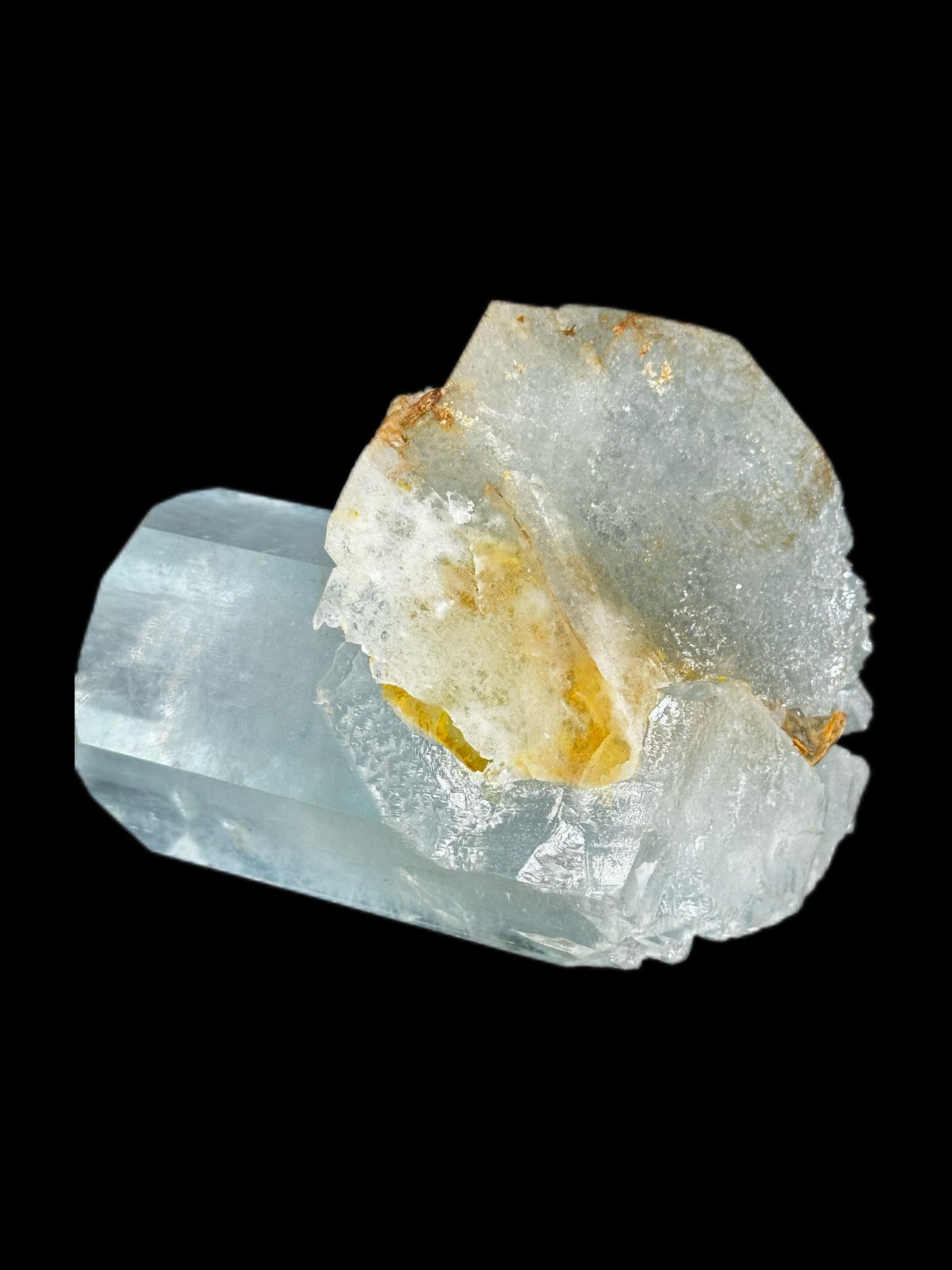Majestic 786g Double-Terminated Raw Aquamarine Crystal Cluster — Natural Healing Stone