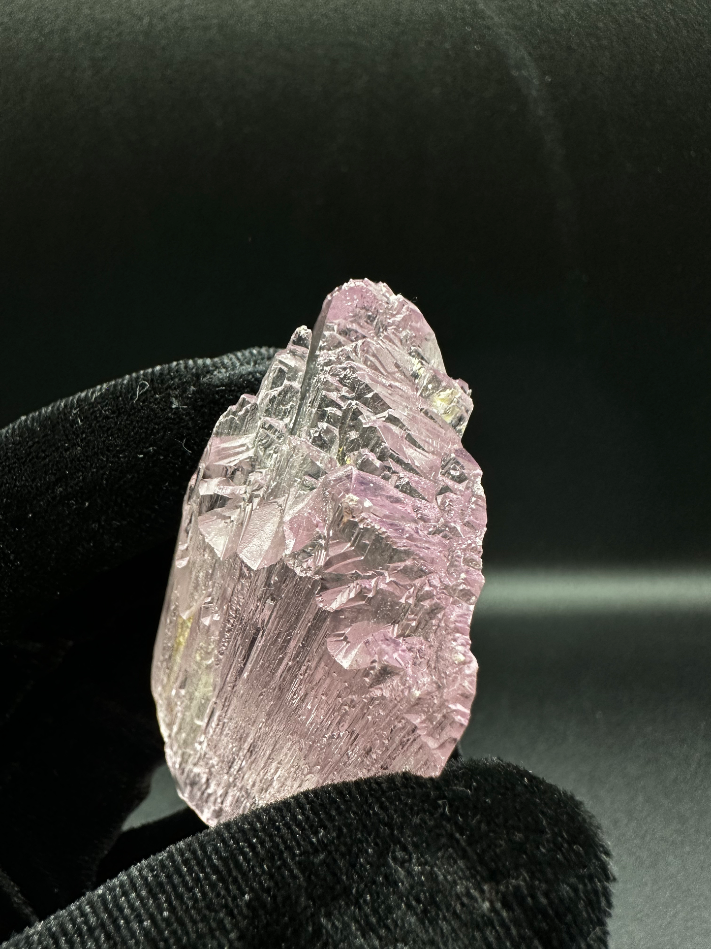 AAA+ Double-Terminated Gemmy Pink Kunzite Crystal — Edgy Multi-Point Raw Collector Specimen
