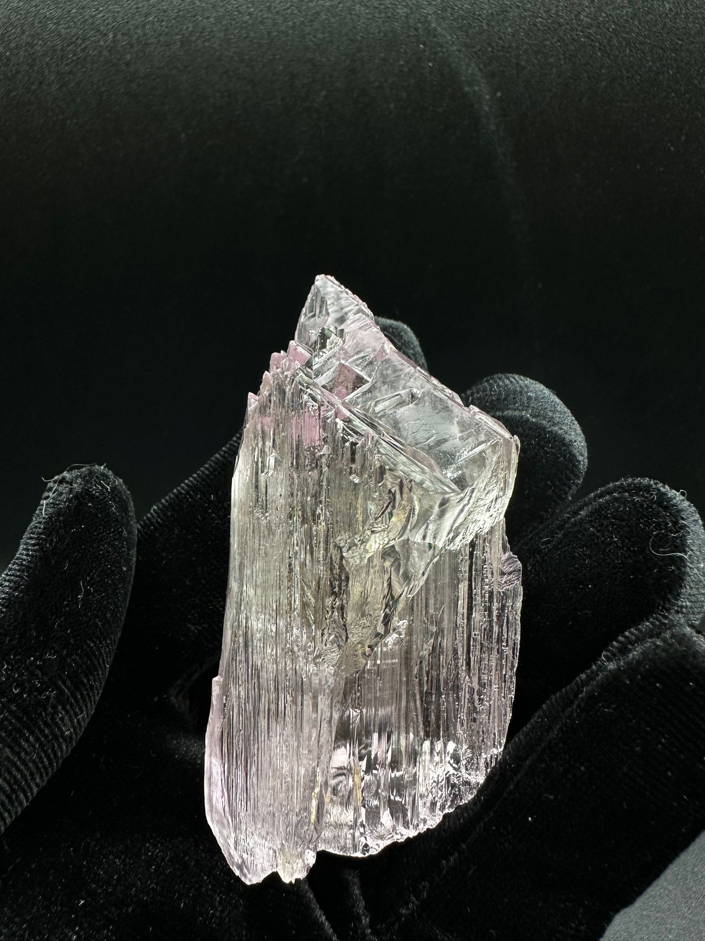AAA+ Double-Terminated Gemmy Pink Kunzite Crystal — Edgy Multi-Point Raw Collector Specimen