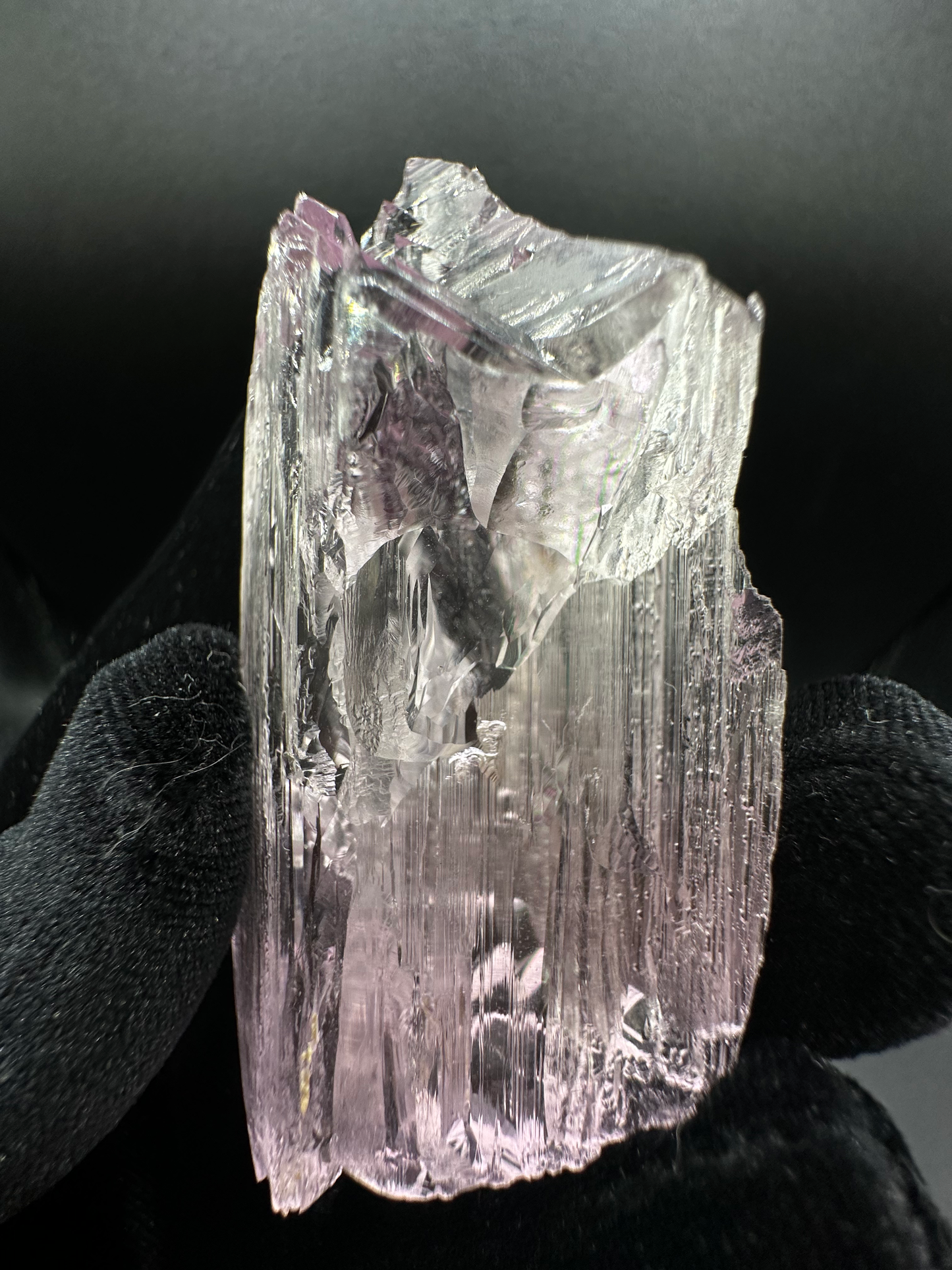 AAA+ Double-Terminated Gemmy Pink Kunzite Crystal — Edgy Multi-Point Raw Collector Specimen