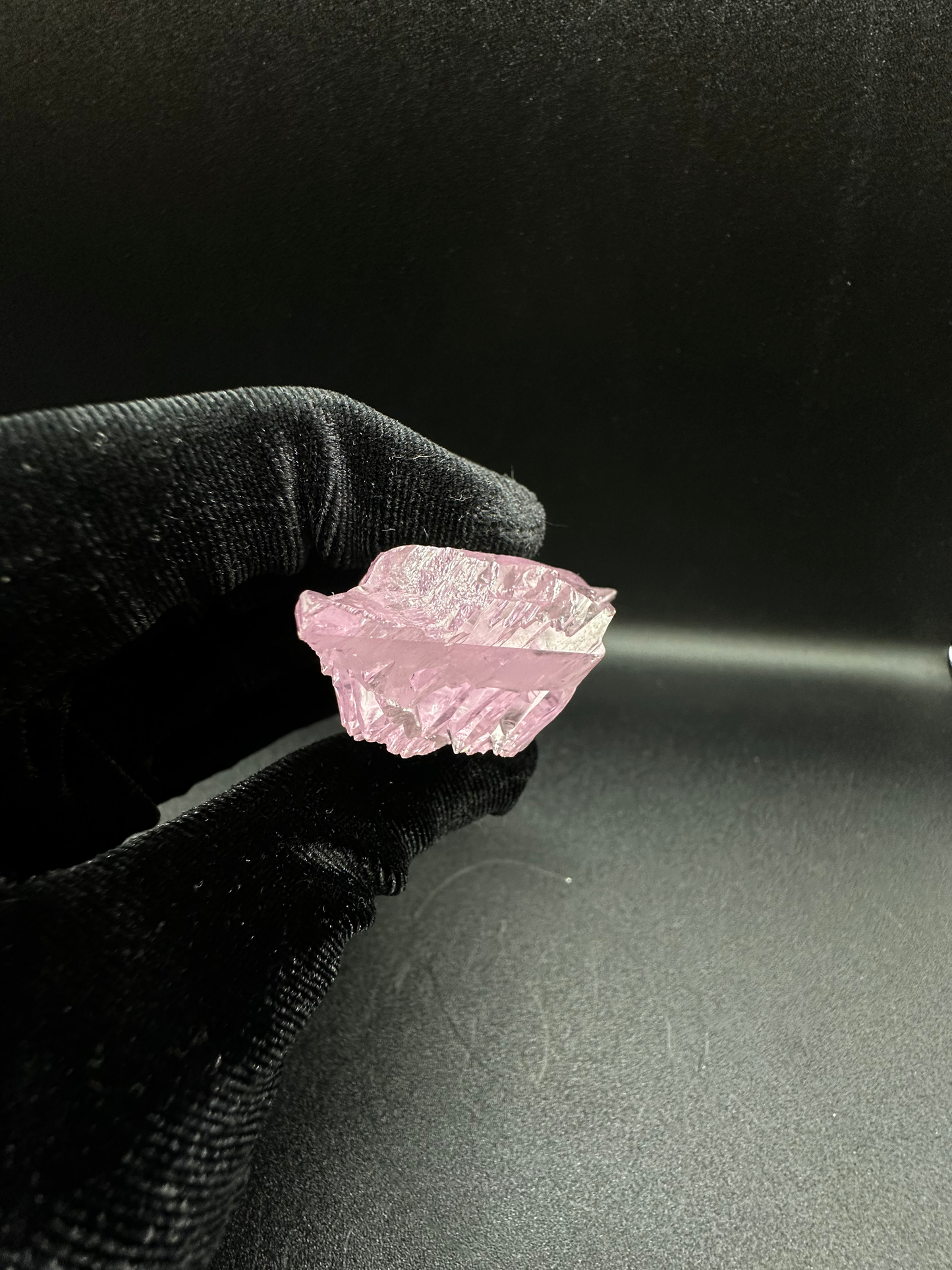 AAA+ Double-Terminated Gemmy Pink Kunzite Crystal — Edgy Multi-Point Raw Collector Specimen