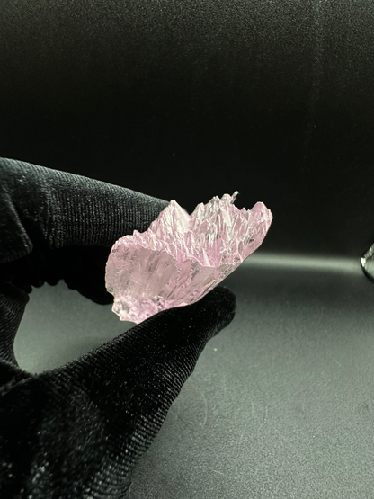 AAA+ Double-Terminated Gemmy Pink Kunzite Crystal — Edgy Multi-Point Raw Collector Specimen