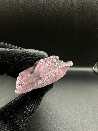 AAA+ Double-Terminated Gemmy Pink Kunzite Crystal — Edgy Multi-Point Raw Collector Specimen