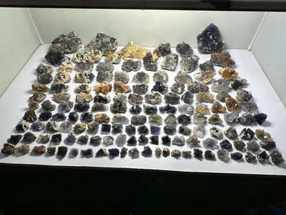 Flourite specimens 140 pieces