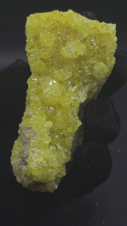 Native Sulfur Crystal Cluster — Peru