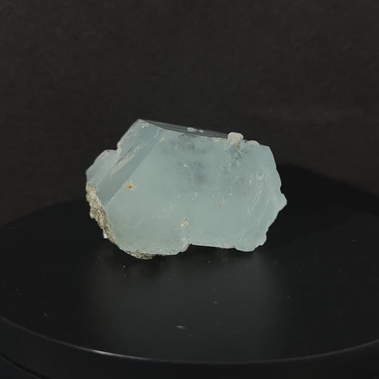 Raw Aquamarine Crystal, Fully Terminated Barrel, Pakistan, view 14