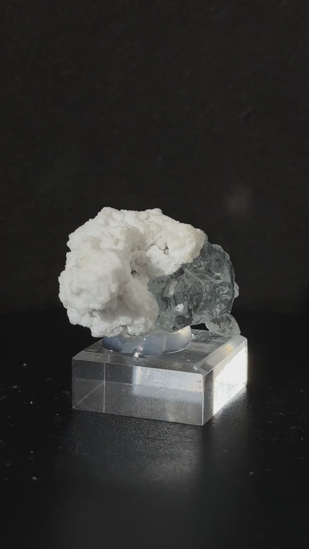 Terminated Aquamarine Crystal on Matrix, Pakistan, view 7