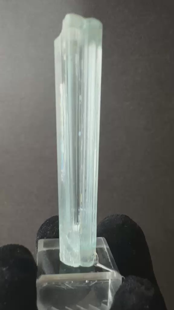 Raw Aquamarine Crystal Pencil Specimen, view 6