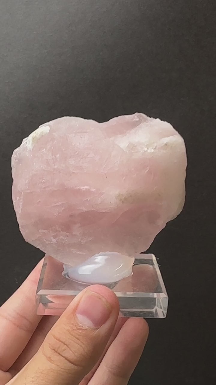 Heart Shaped Morganite Crystal, view 7