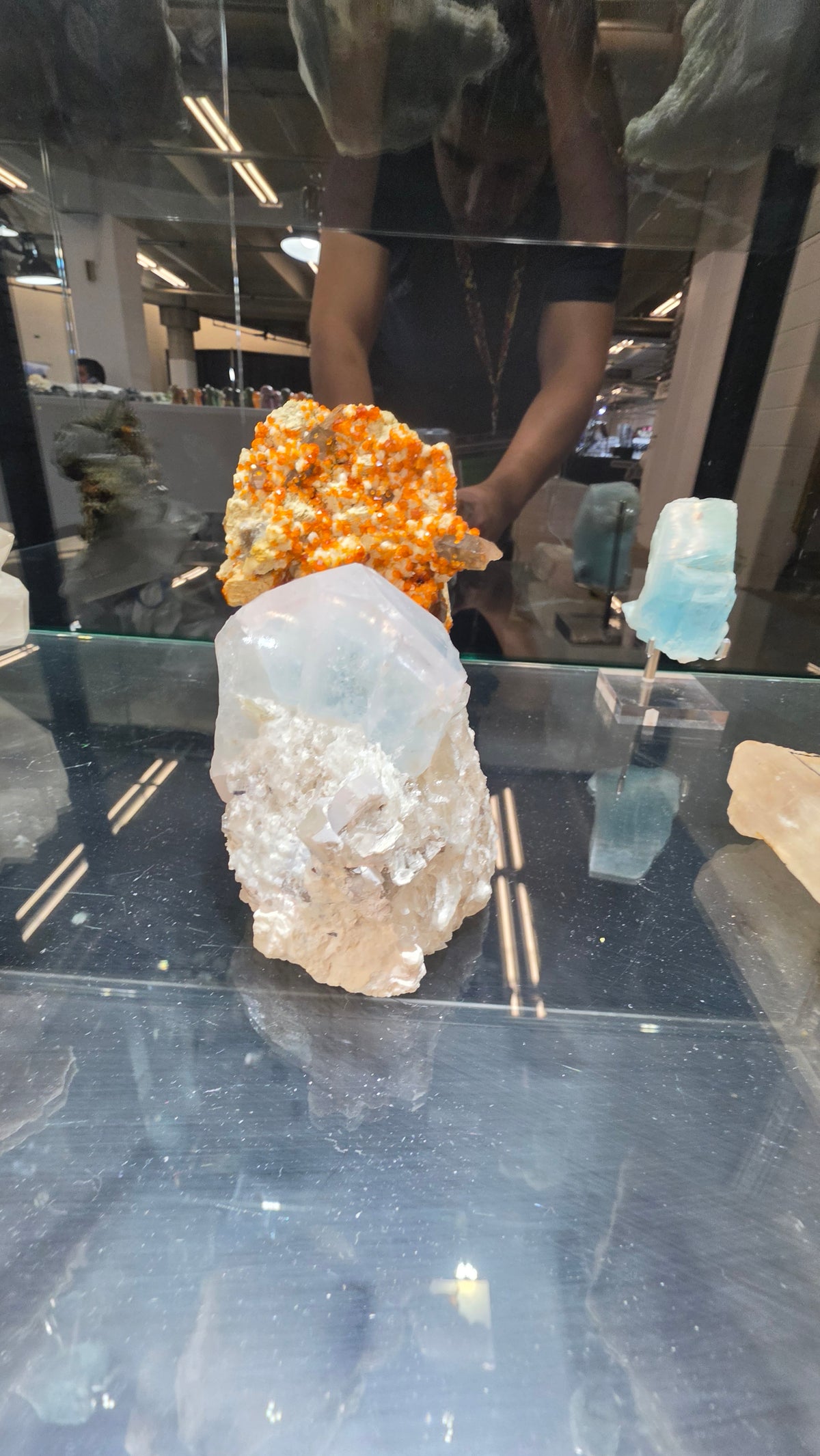Garnet Aquamarine quartz